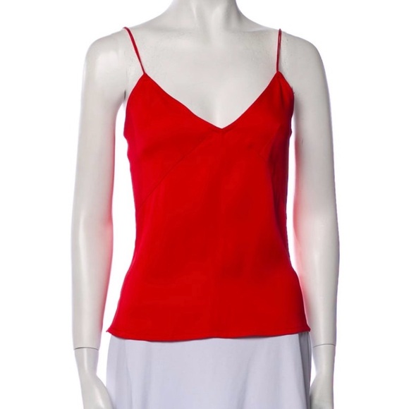 KHAITE Bold Red Camisole Top - Picture 1 of 4